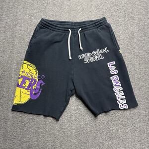 After School Special LA Lakers Shorts Mens Large Black Basketball Los Angeles